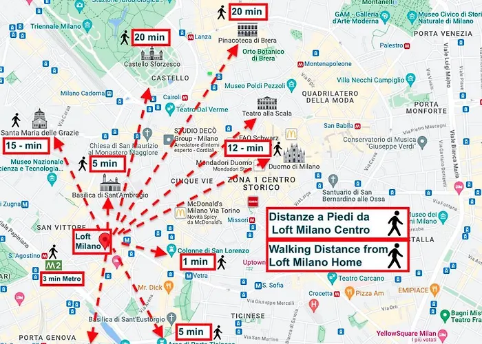 Loft Centro, 10 Min From Duomo * ミラノ
